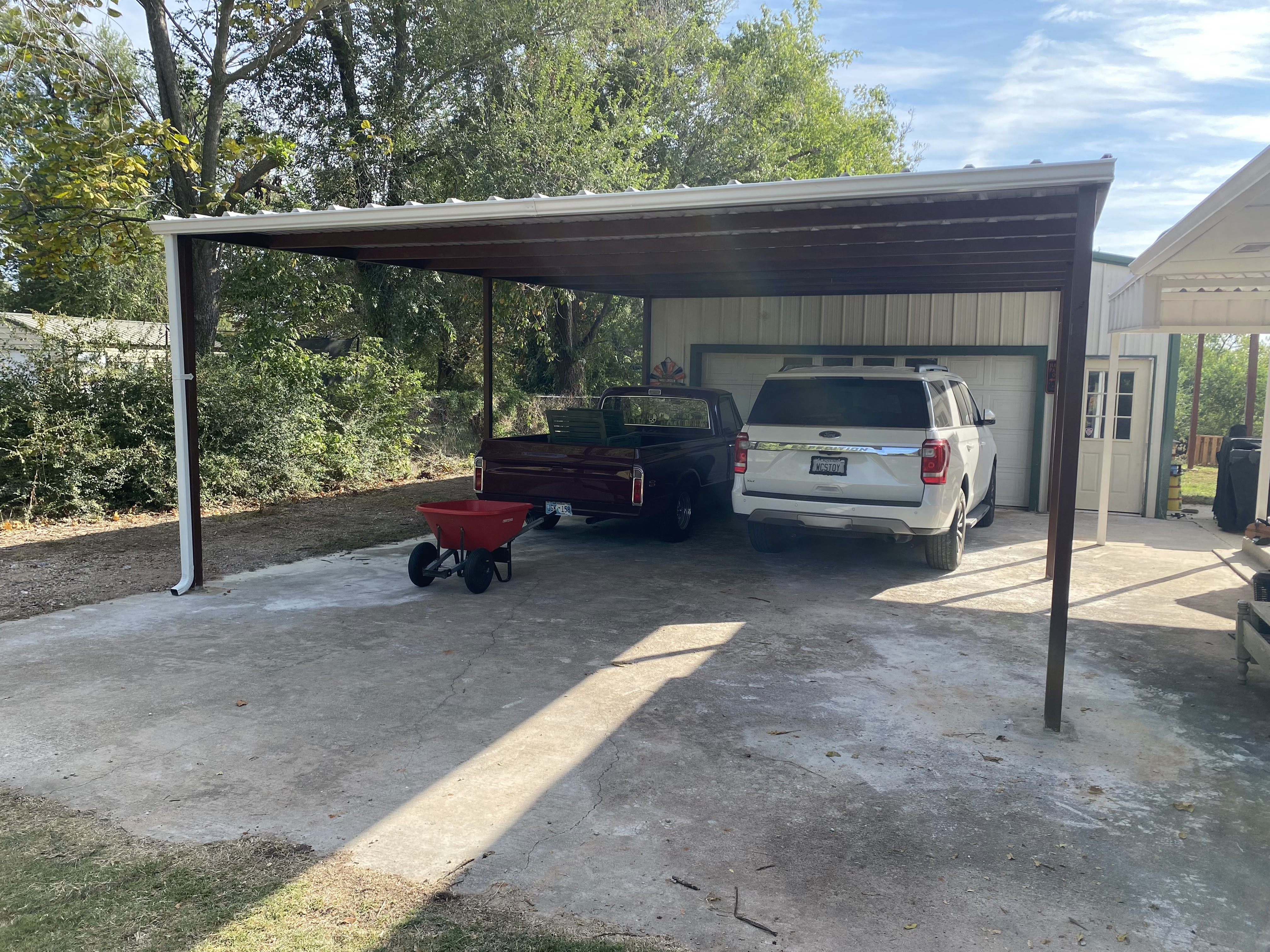 Completed carport by Forever Carports